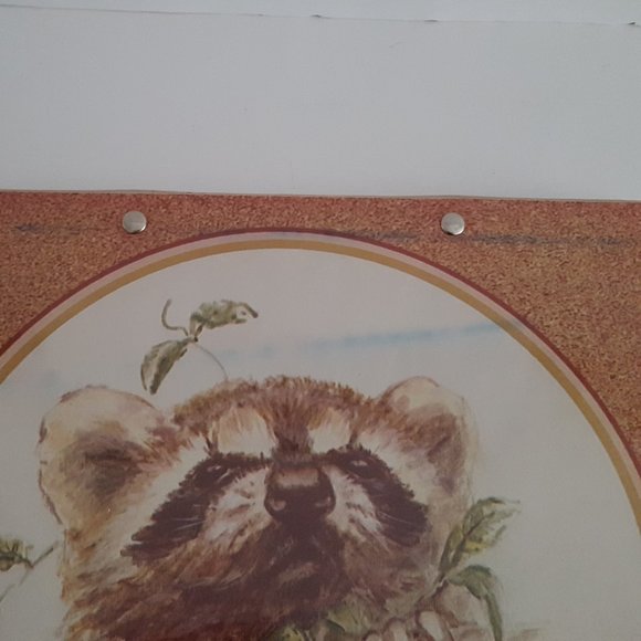 Vintage Mead The Organizer Tri-Fold 1" 3 -Ring Binder Tiger/Raccoon/Panda - Picture 9 of 15